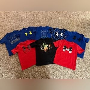 Boys under Armour shirt lot size small/7